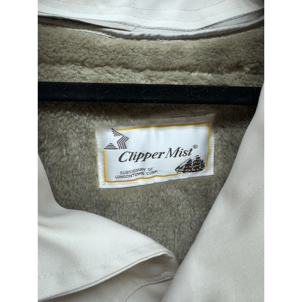 Vintage NWT Clipper Mist Donald All Weather Trench Coat Insulated‎ Size 42 Long